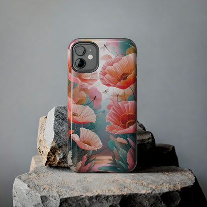 Whimsical Wings and Petal Whispers - Tough Phone Cases