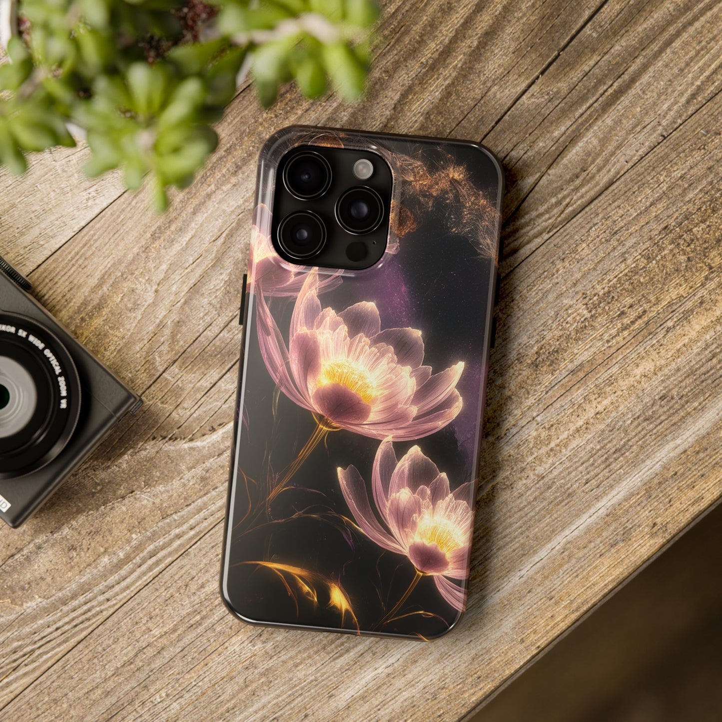 Night Lotus Glow - Tough Phone Cases