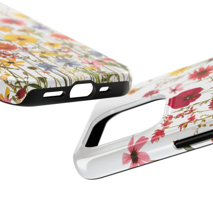 Row of Blooms - Tough Phone Cases