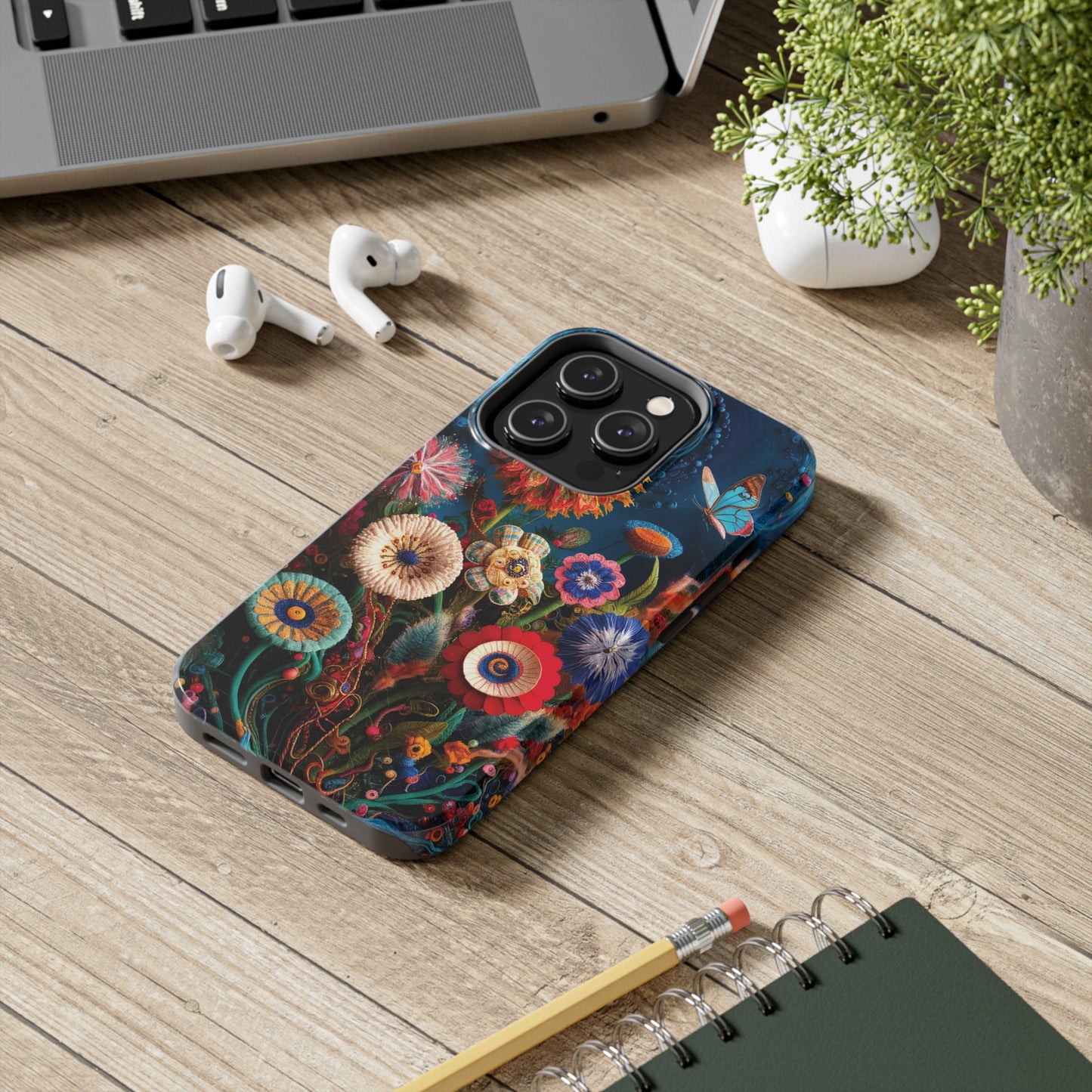 Floral Bloom: Art and Sewing Materials - Tough Phone Cases