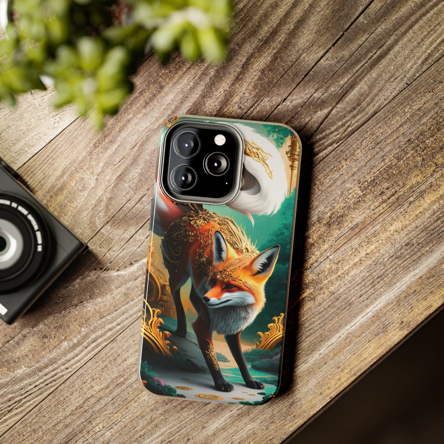 Art Nouveau Reverie: Leaping Red Fox - Tough Phone Cases