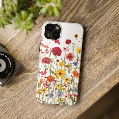 Row of Blooms - Tough Phone Cases