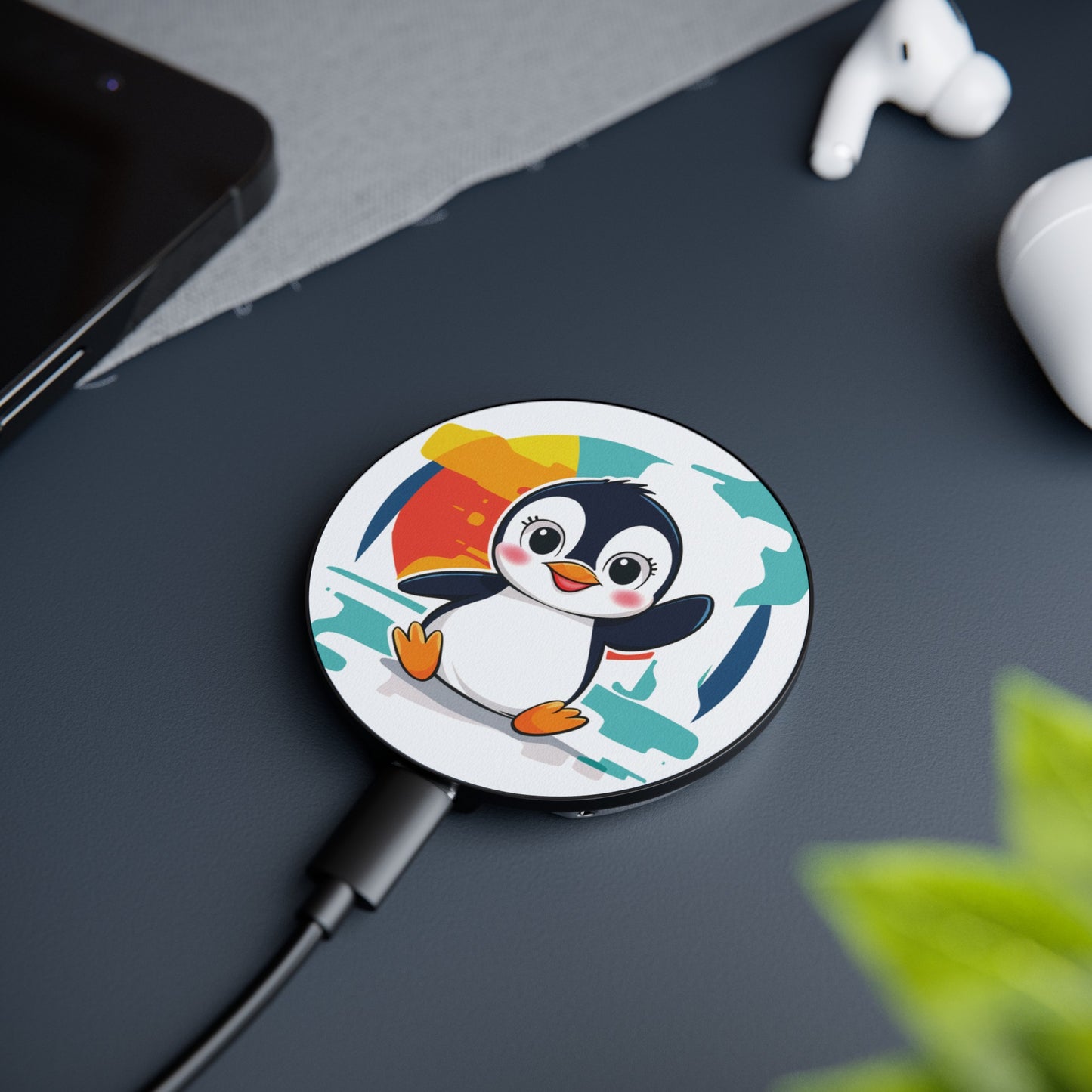 Waving Penguin Pal - Magnetic Induction Charger