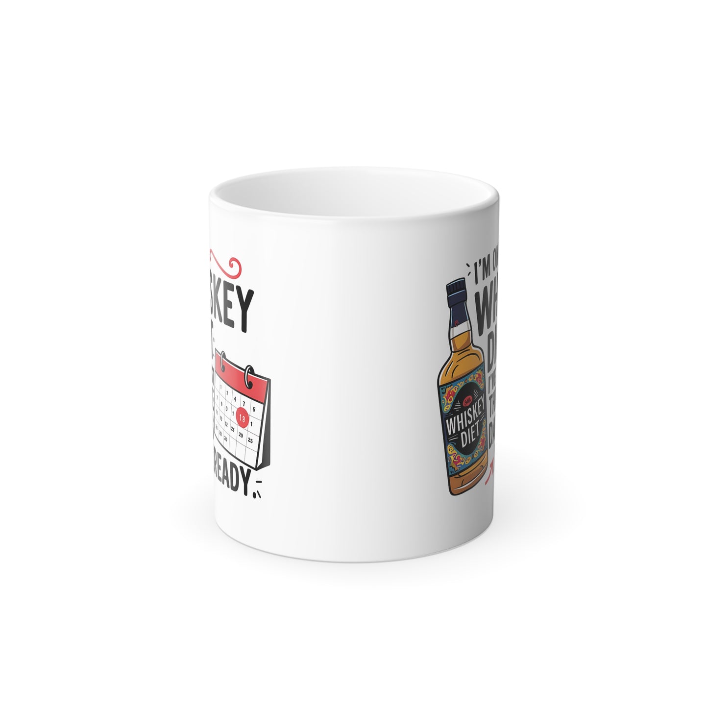 I'm on a Whiskey Diet I've Lost Three Days Already - Color Morphing Mug, 11oz