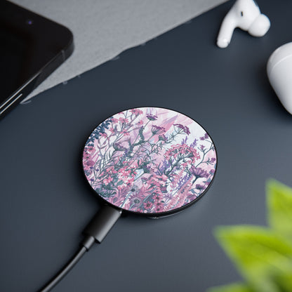 Pastel Floral Symphony - Magnetic Induction Charger