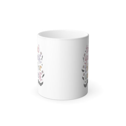 To Find Yourself, Think for Yourself - Color Morphing Mug, 11oz