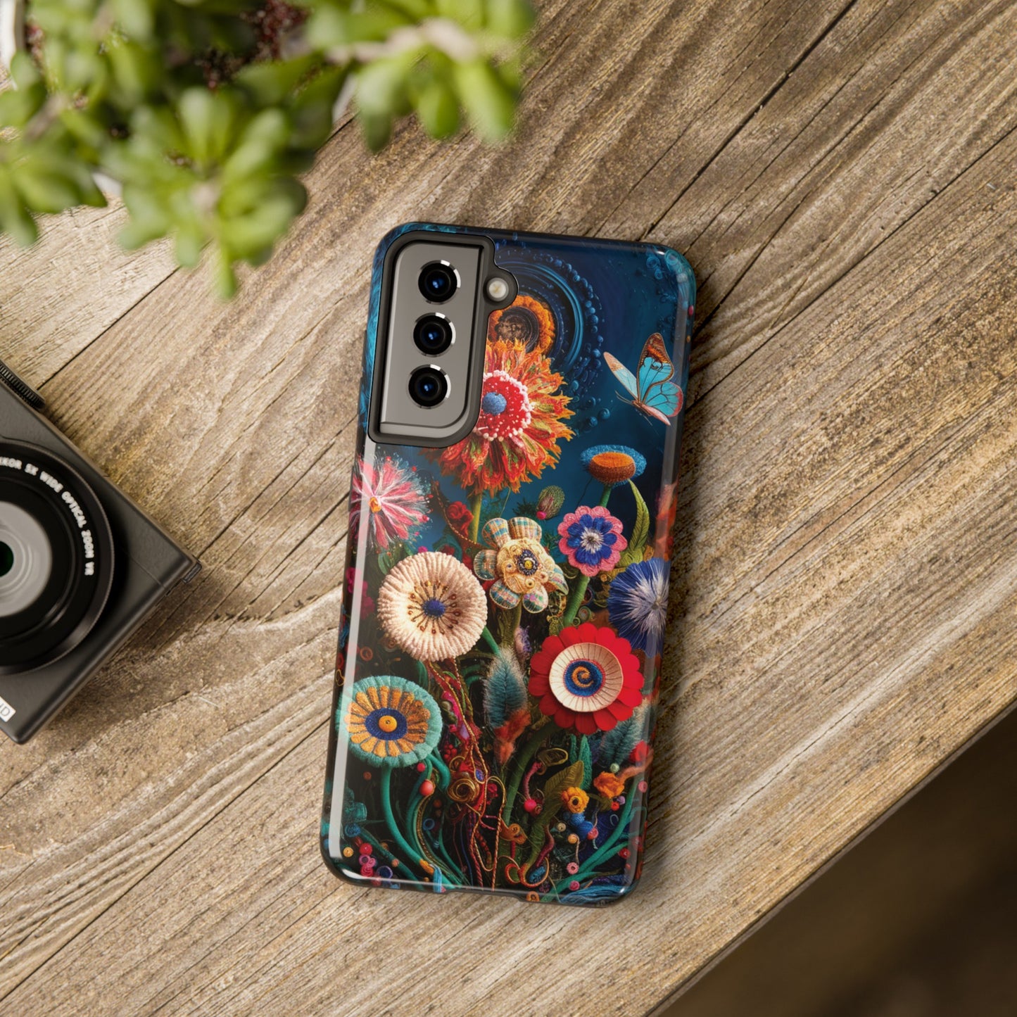 Floral Bloom: Art and Sewing Materials - Tough Phone Cases