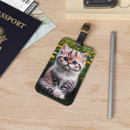 Staring Back at Me (Cat Version) - Luggage Tag