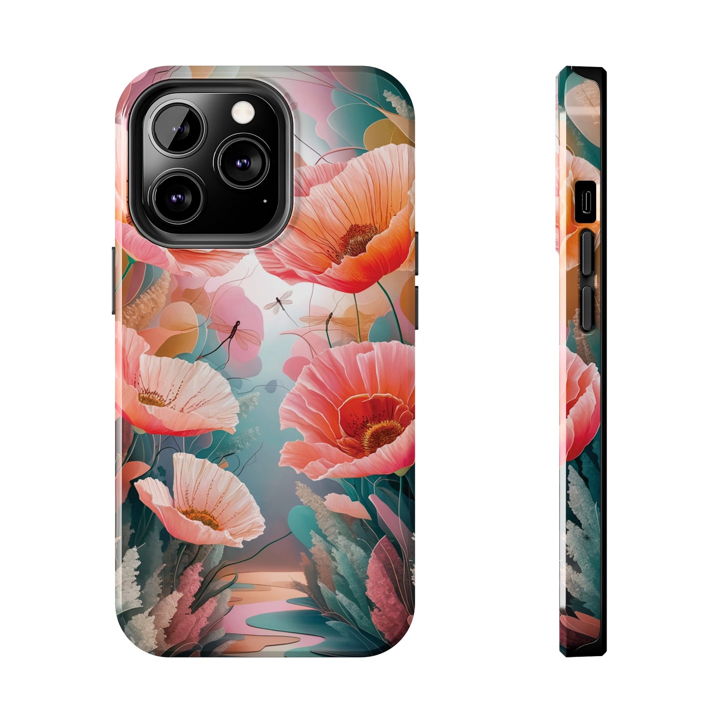 Whimsical Wings and Petal Whispers - Tough Phone Cases