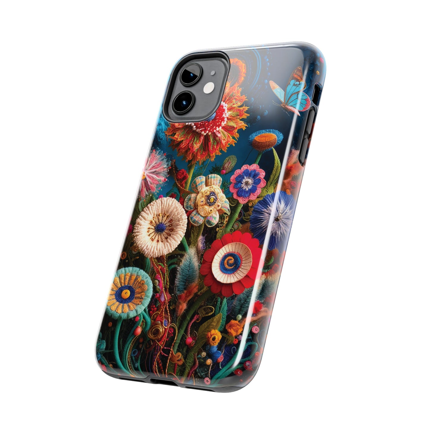 Floral Bloom: Art and Sewing Materials - Tough Phone Cases