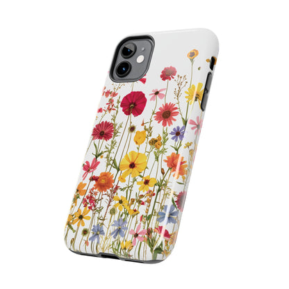 Row of Blooms - Tough Phone Cases