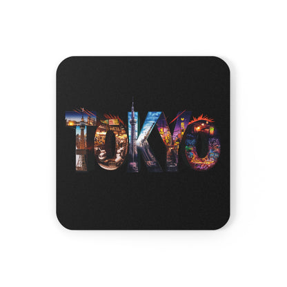 "Tokyo" - Cork Coaster