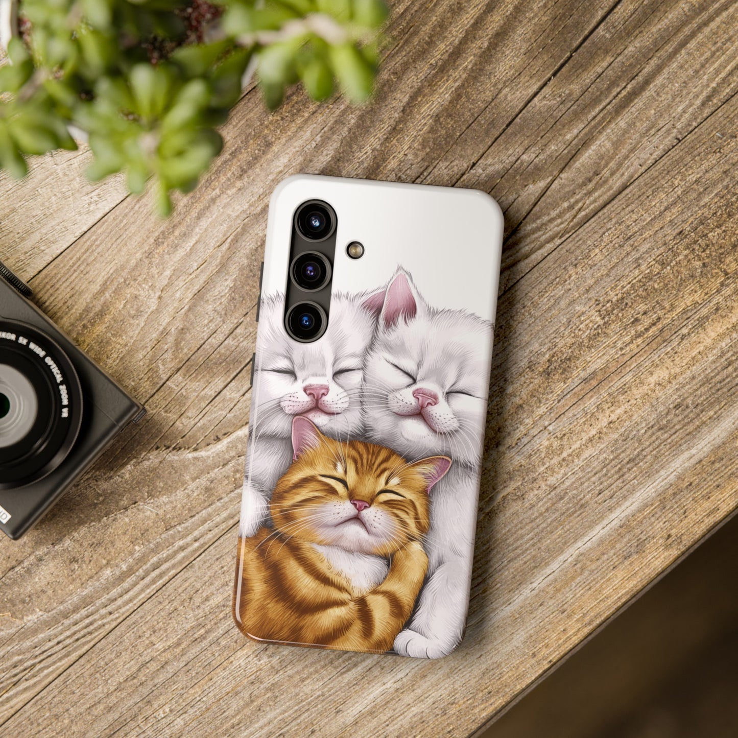 Cat Nap Trio - Tough Phone Cases