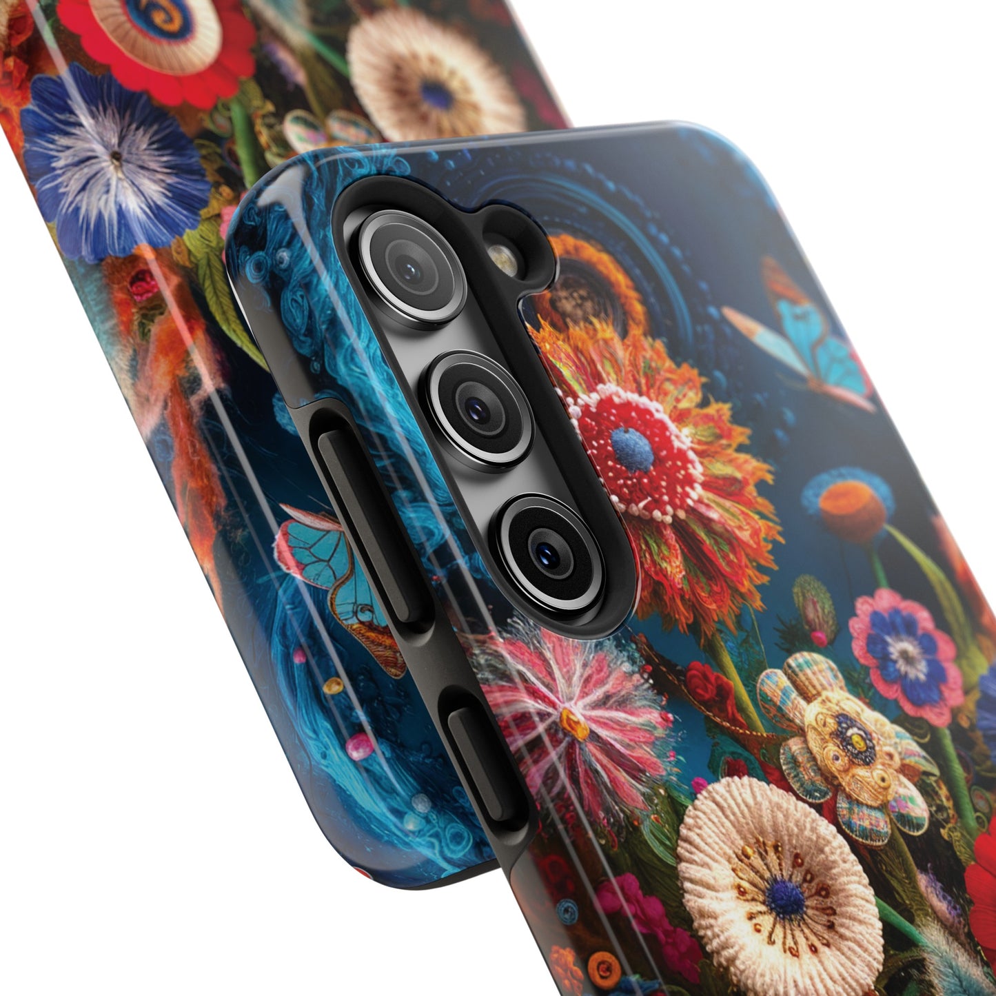 Floral Bloom: Art and Sewing Materials - Tough Phone Cases