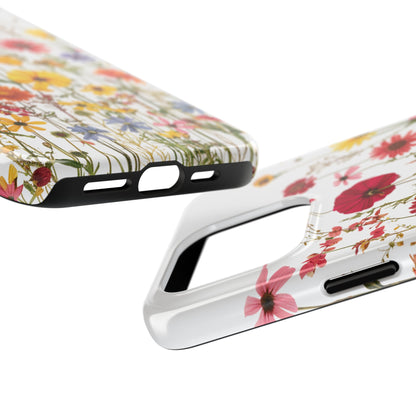 Row of Blooms - Tough Phone Cases