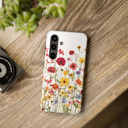 Row of Blooms - Tough Phone Cases