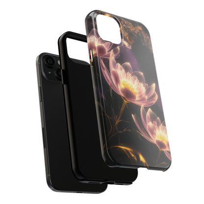 Night Lotus Glow - Tough Phone Cases