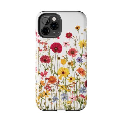 Row of Blooms - Tough Phone Cases