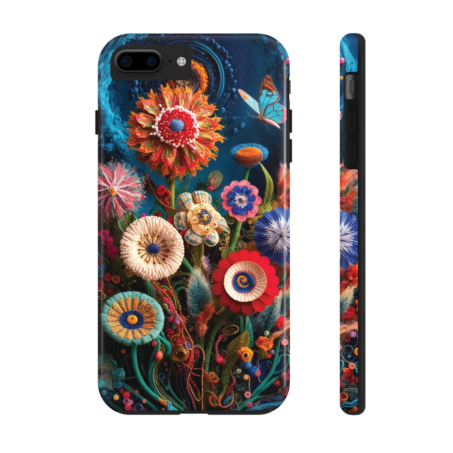 Floral Bloom: Art and Sewing Materials - Tough Phone Cases