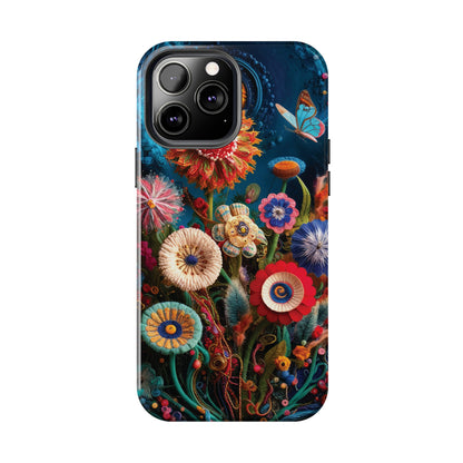 Floral Bloom: Art and Sewing Materials - Tough Phone Cases