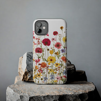 Row of Blooms - Tough Phone Cases