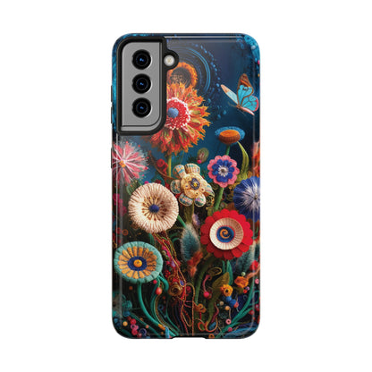 Floral Bloom: Art and Sewing Materials - Tough Phone Cases