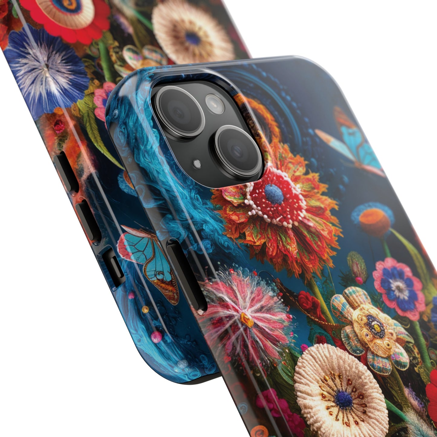 Floral Bloom: Art and Sewing Materials - Tough Phone Cases