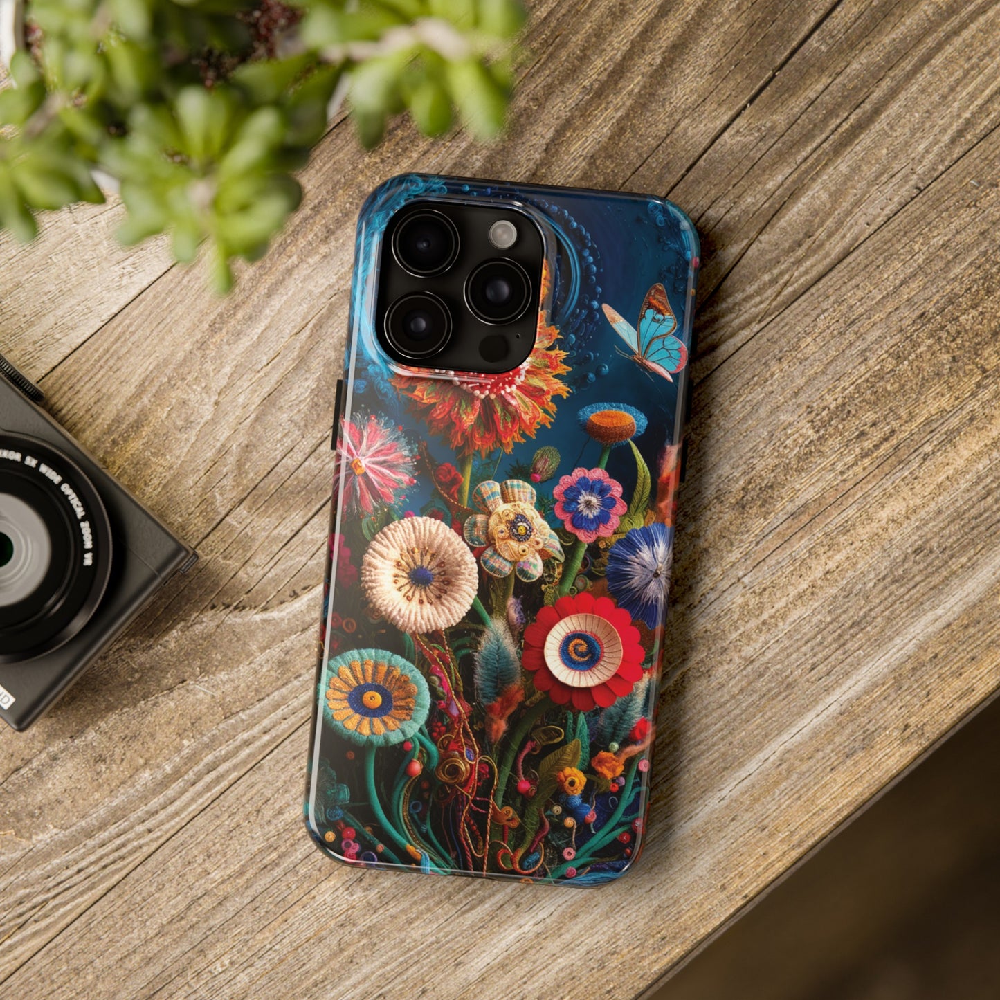 Floral Bloom: Art and Sewing Materials - Tough Phone Cases