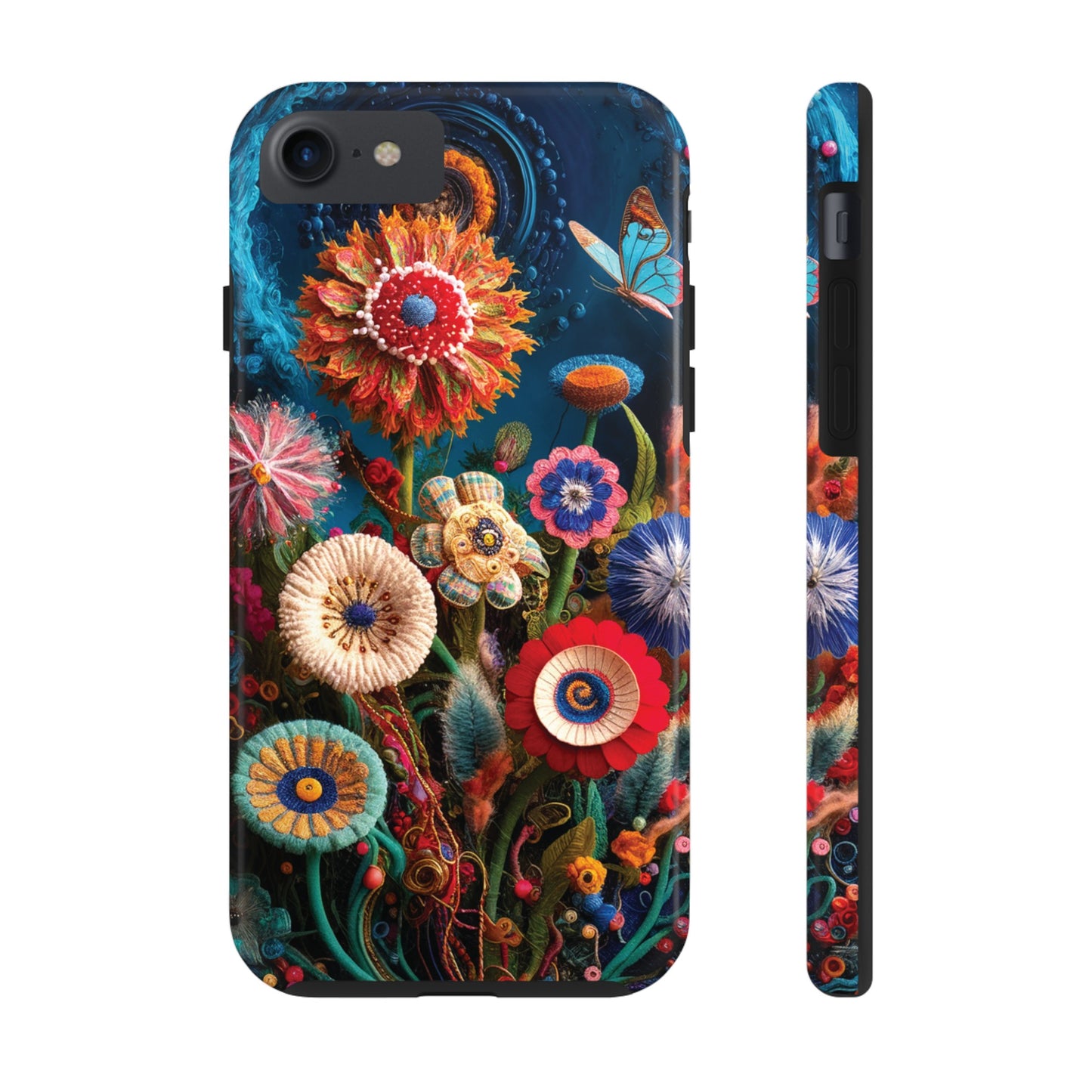 Floral Bloom: Art and Sewing Materials - Tough Phone Cases