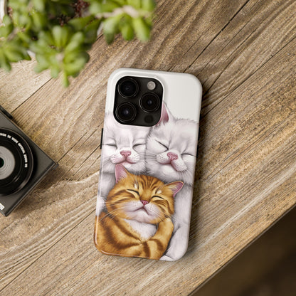 Cat Nap Trio - Tough Phone Cases