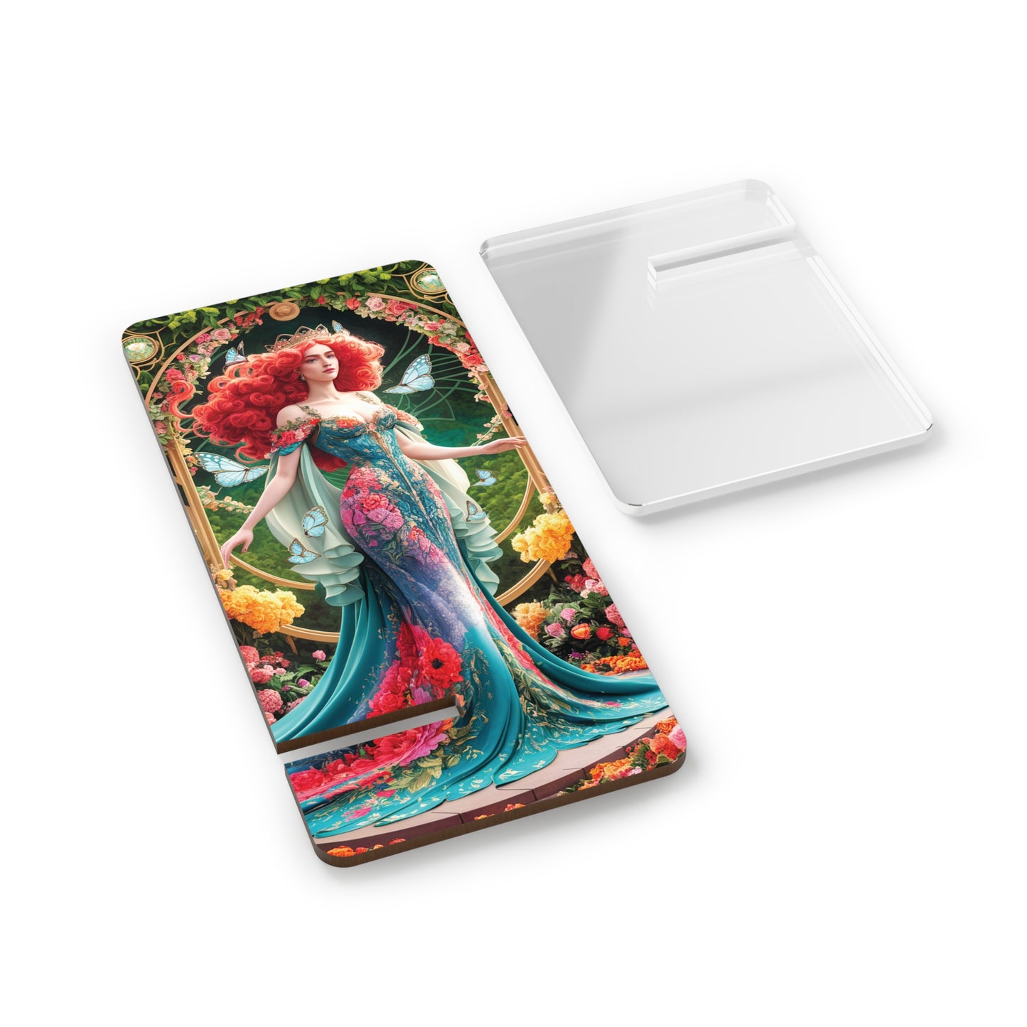 Red-Haired Nouveau Queen - Display Stand for Smartphones