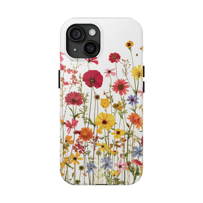 Row of Blooms - Tough Phone Cases