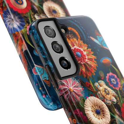 Floral Bloom: Art and Sewing Materials - Tough Phone Cases