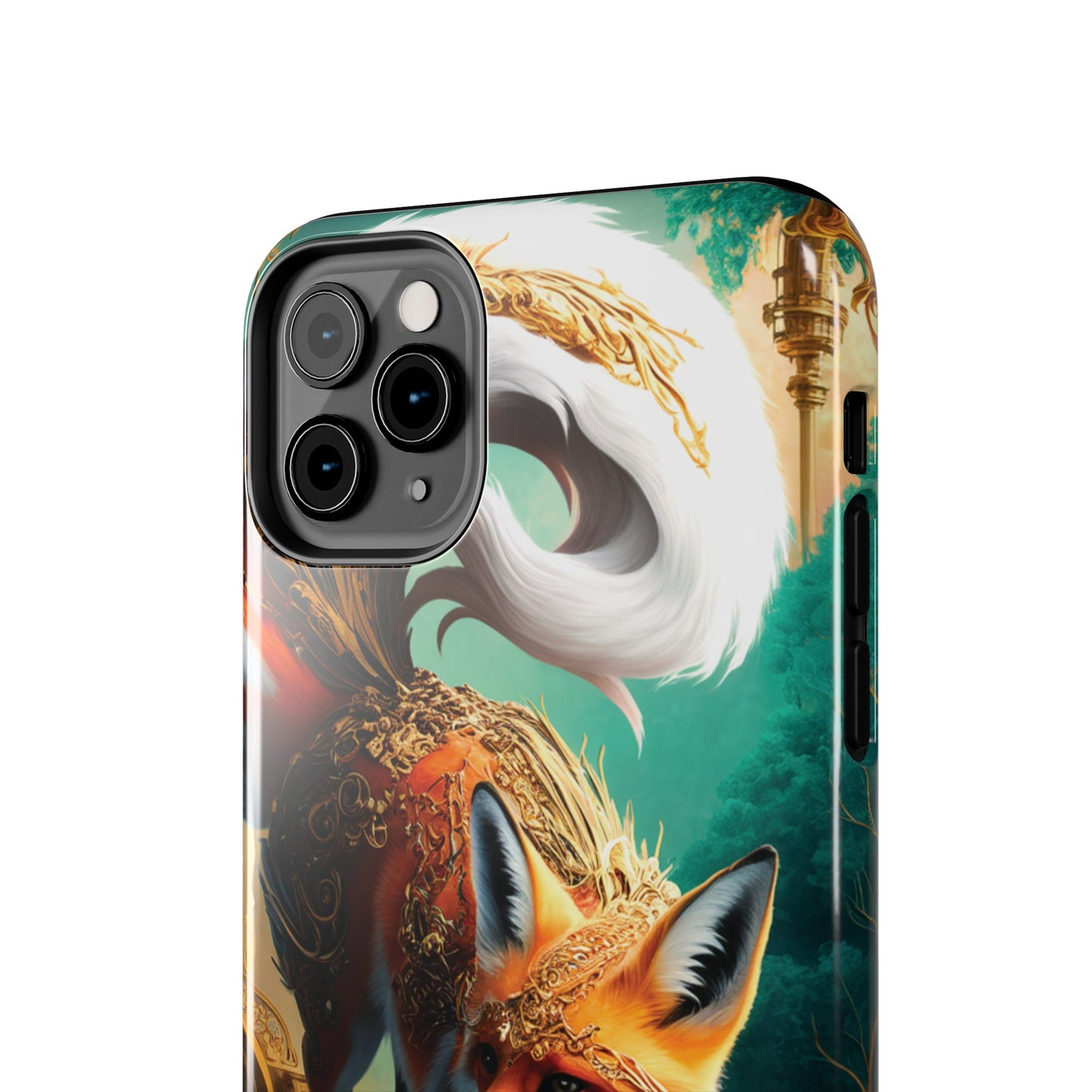 Art Nouveau Reverie: Leaping Red Fox - Tough Phone Cases