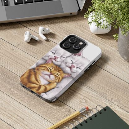 Cat Nap Trio - Tough Phone Cases