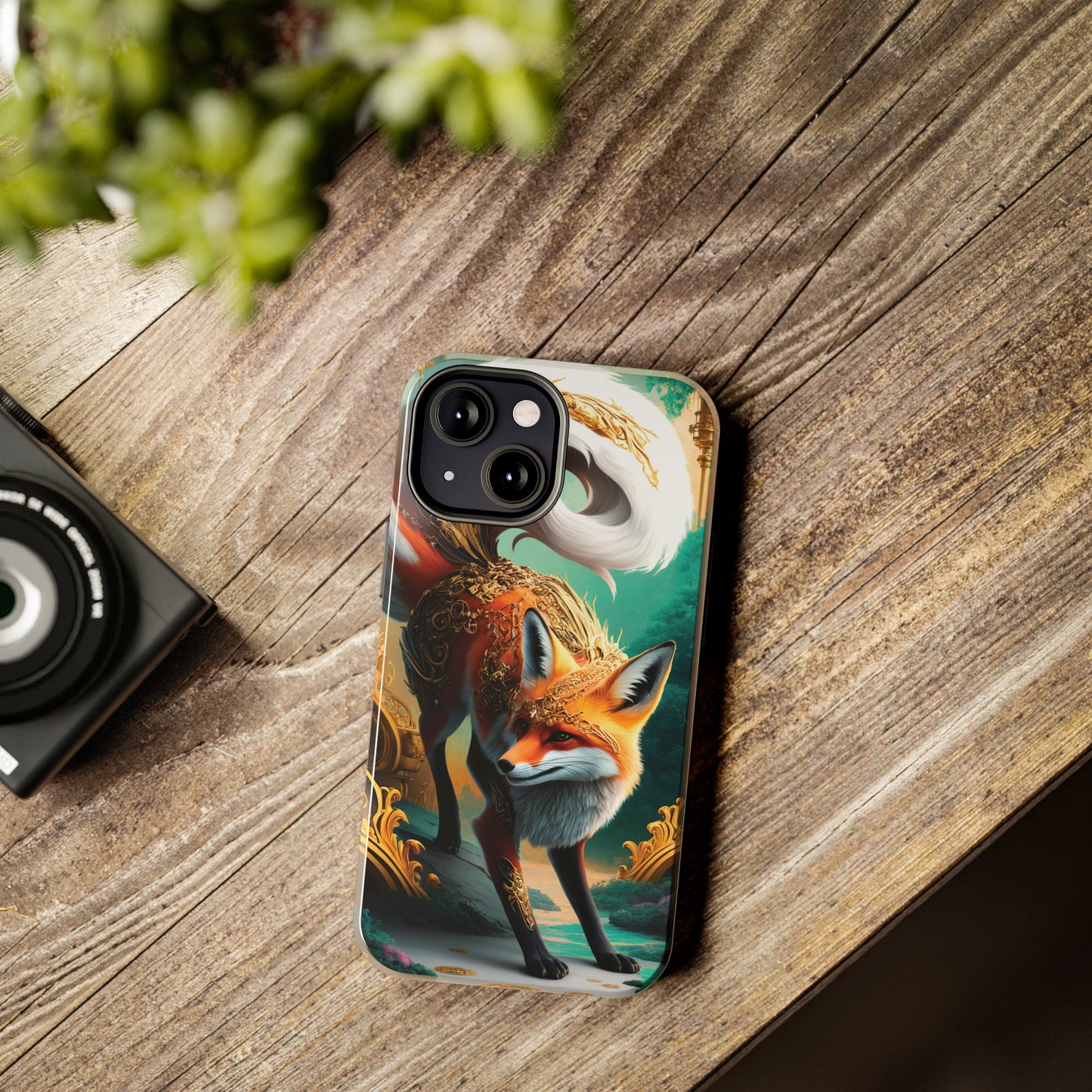 Art Nouveau Reverie: Leaping Red Fox - Tough Phone Cases