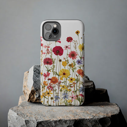 Row of Blooms - Tough Phone Cases