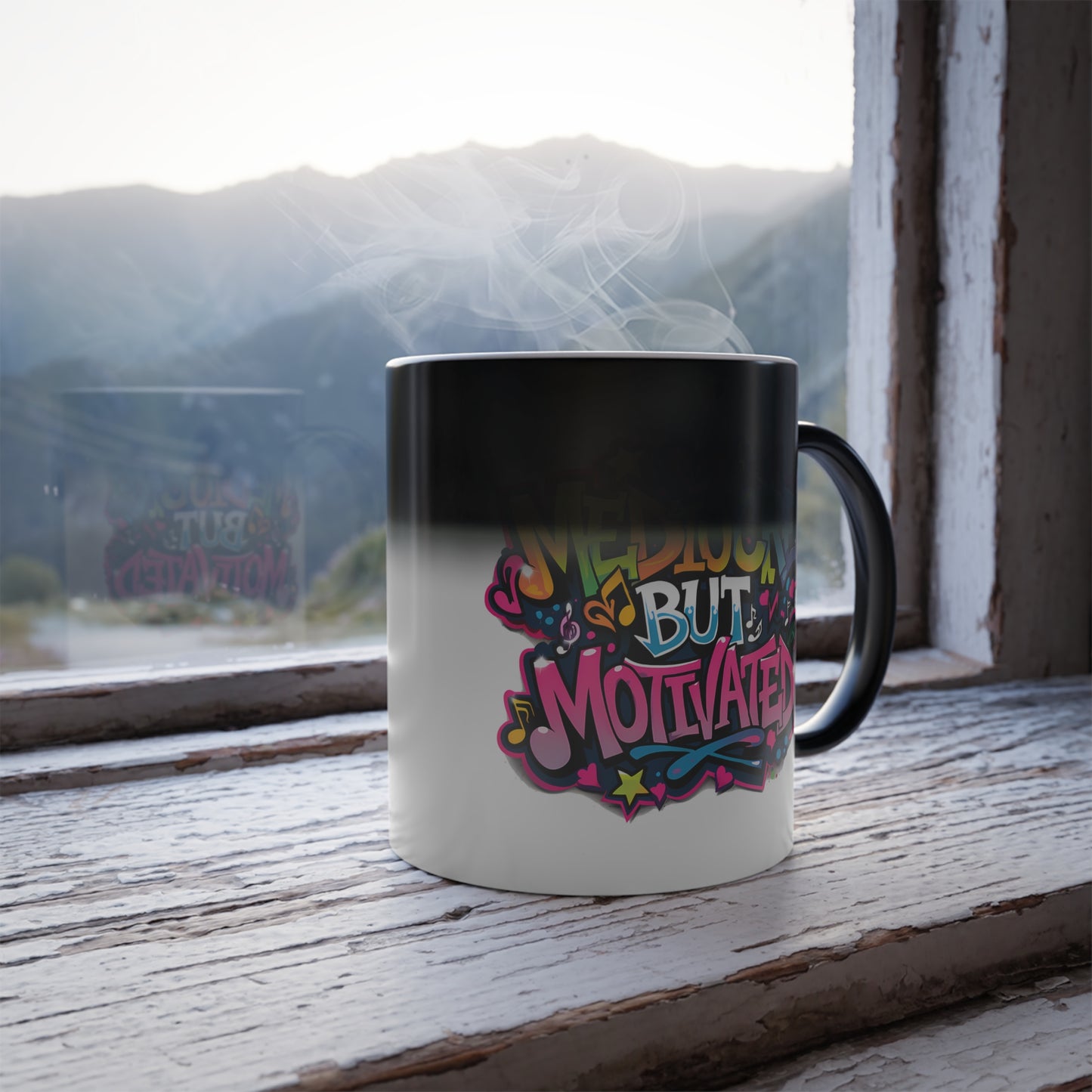 Mediocre but Motivated - Color Morphing Mug, 11oz