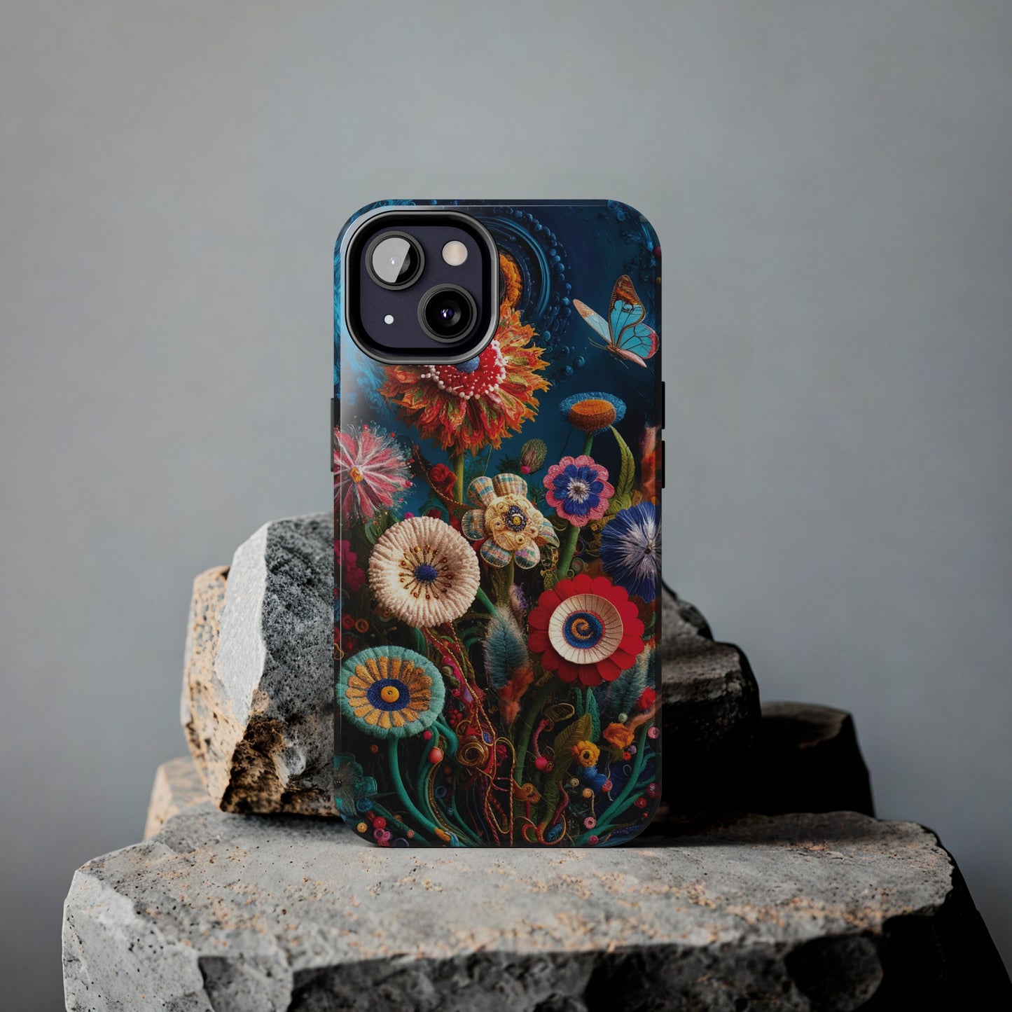 Floral Bloom: Art and Sewing Materials - Tough Phone Cases