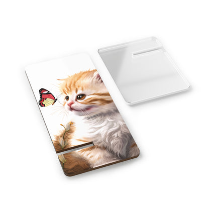 The Butterfly and the Scottish Fold - Display Stand for Smartphones