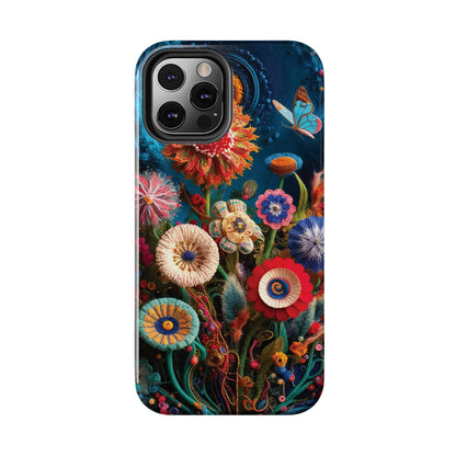 Floral Bloom: Art and Sewing Materials - Tough Phone Cases