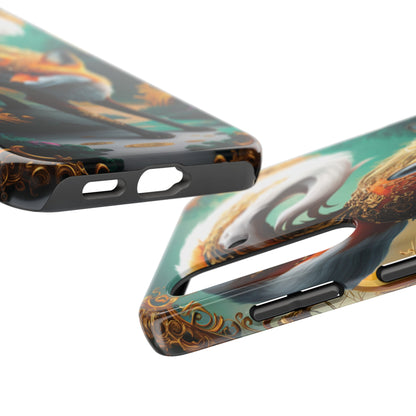 Art Nouveau Reverie: Leaping Red Fox - Tough Phone Cases