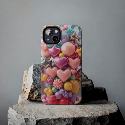 Pastel Dreams: Array of Balloons - Tough Phone Cases