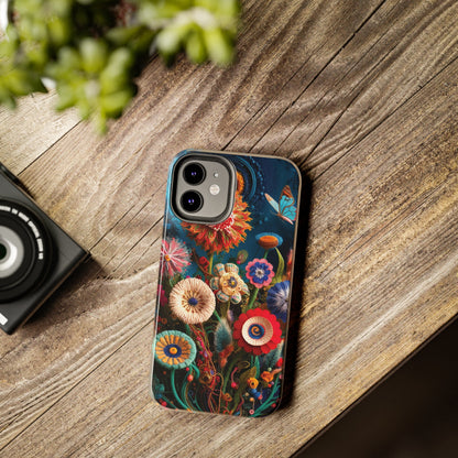 Floral Bloom: Art and Sewing Materials - Tough Phone Cases