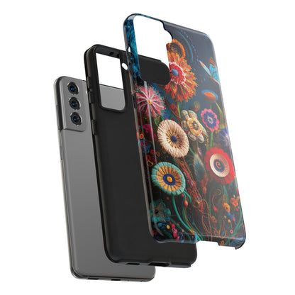 Floral Bloom: Art and Sewing Materials - Tough Phone Cases