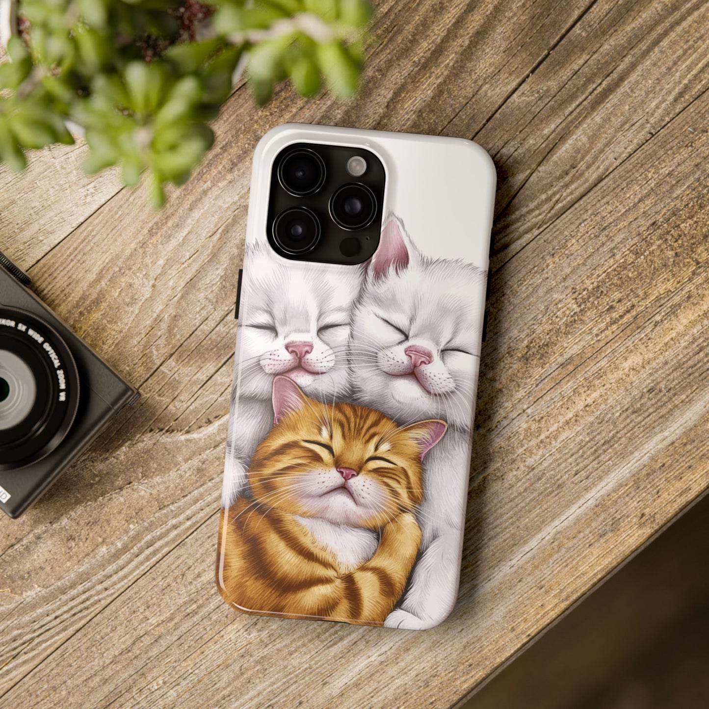 Cat Nap Trio - Tough Phone Cases