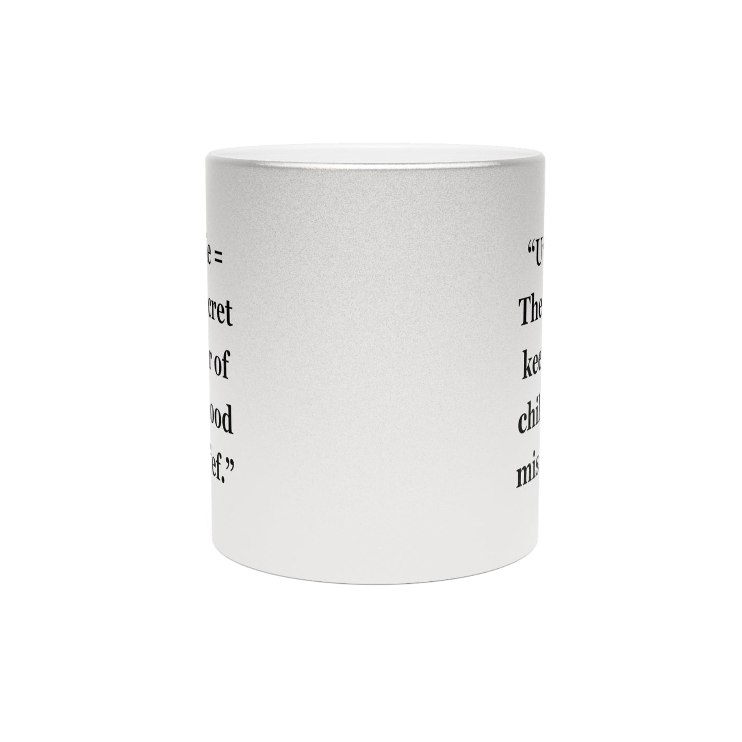 "Uncle = The secret keeper of childhood mischief" - Metallic Mug (Silver\Gold)