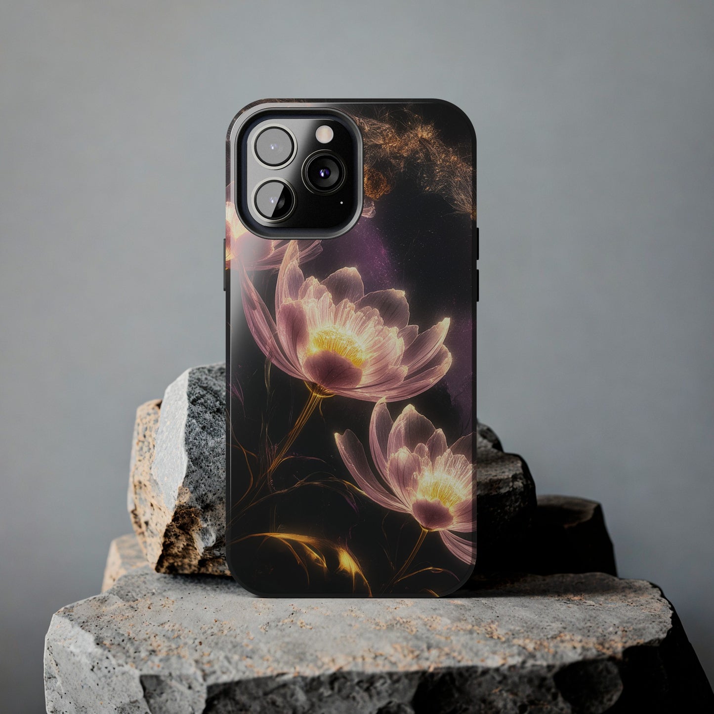 Night Lotus Glow - Tough Phone Cases