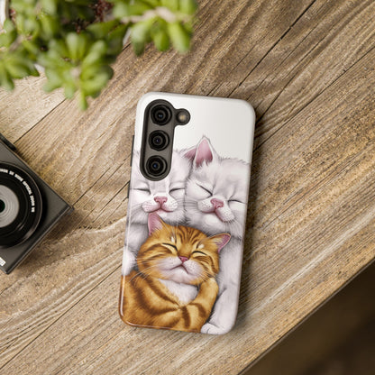 Cat Nap Trio - Tough Phone Cases