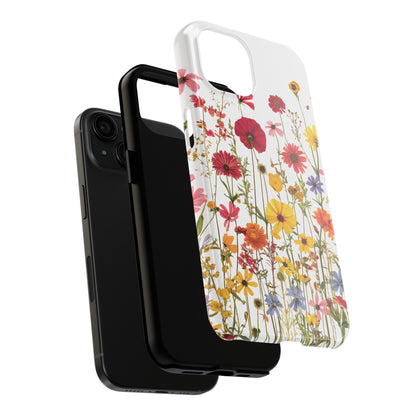 Row of Blooms - Tough Phone Cases